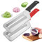 Cabbage Shredder 2 PCS Stainless Steel Blade Cabbage Slicer Shredder Skidproof Cabbage Slicer Double-layer Cabbage Shredded for Vegetable and Fruit Black & Red Cabbage Slicer Shredder Lettuce Chopper