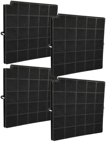 vhbw 4x Aktivkohlefilter kompatibel mit Airforce Frame 140 102742 Dunstabzugshaube