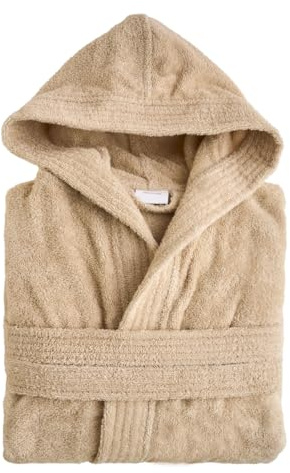 NELLA BIAGINI Accappatoio con Cappuccio, Accappatoio Uomo e Donna, per Sauna e SPA, in Spugna di Cotone, 420 gr/mq, per Sauna e SPA, Morbido, Assorbente, Resistente. Modello: Minerva