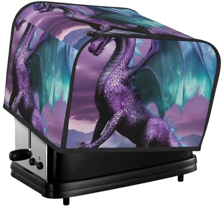 Flying Dragon Toaster-Abdeckung, passend für 4-Scheiben-Toaster, Anti-Sputter-Brotabdeckung, waschbar, Staubschutz