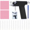 JAWUZ Ohrloch Stecher Set Piercing Set Mit 98 St Ohrstecker Ohrlochpistole Set Piercing Pistole Edelstahl Piercing Gun Ohrpiercing-Pistolen-Set Piercing Tool Kit Für Ohr Nase Nabel Lippen