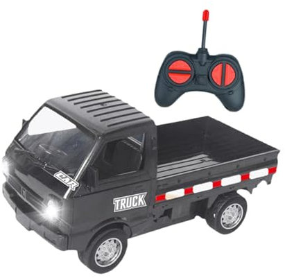Hellery Camion Radiocomandato in Scala 1:16 per Bambini, Auto Telecomandata Leggera, Nero
