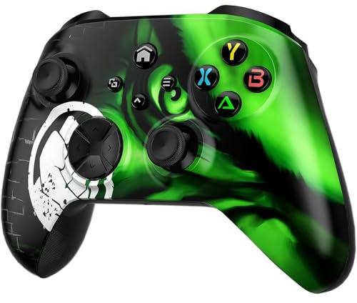 Nonbliep Compatible avec manette Xbox, Xbox Series X|S, Xbox One X|S, Steam, PC, manette sans fil personnalisée édition spéciale avec prise audio de 3,5 mm/double vibration/Turbo besoin de mise à