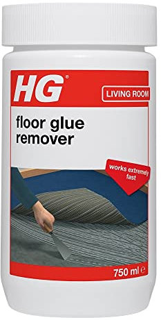 HG Floor Glue Remover, Effective Flooring Adhesive Removal, Dissolves Vinyl Flooring Glue & Carpet Glue, LVT & Laminate Tile Adhesive Remover, Extra Strong - 750ml