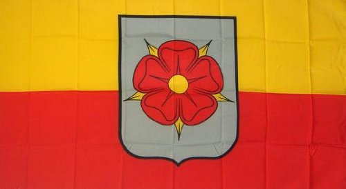 Flagge 90 x 150 : Rose Lippe Detmold