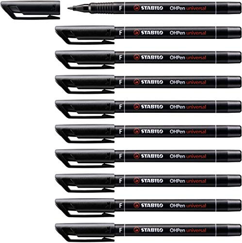 STABILO - Folienstift - OHPen universal - permanent fein - 10er Pack - schwarz