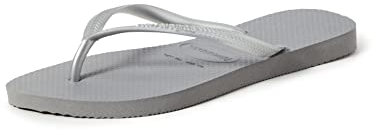 Havaianas Girls Slim (Mini Me), Steel Grey, UK child 10/11