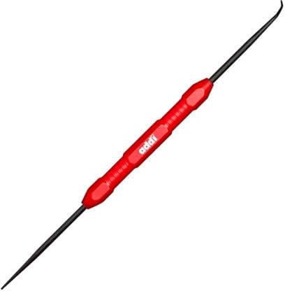 Addi Express Haken - 1 Stück, Rote Farbe für kreatives Häkeln