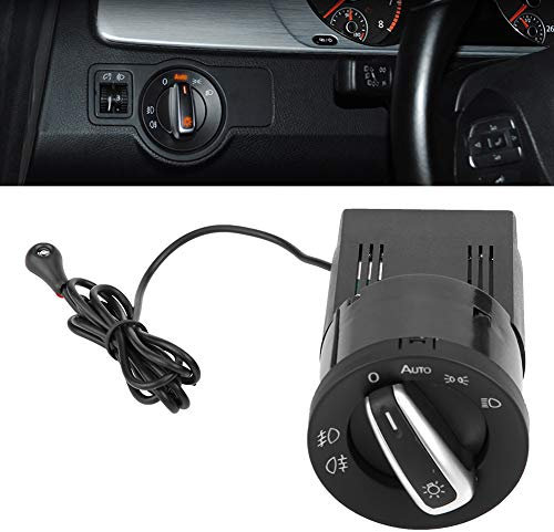 KIMISS Controllo Interruttore Fari Auto 1C0941531, 3BD941531, 3BD941531A Auto Control Light Control Switch Modulo Sensore per MK4 B5(Plastica ABS)