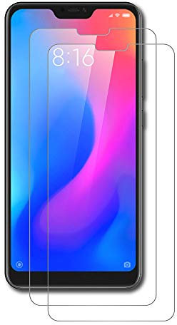 AICEK [2-Pack Protector de Pantalla Xiaomi Mi A2 Lite, Cristal Templado para Xiaomi Mi A2 Lite Vidrio Templado Xiaomi A2 Lite Cristal Screen Protector