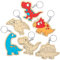 Baker Ross Porte-clés dinosaures en bois (paquet de 10) - Loisirs créatifs pour enfants