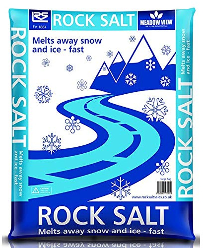 Suregreen Pink Rock Salt | 20kg | Fast Deicer for Roads, Paths, Driveways, Pavements & Playgrounds | Grit Salt | Lawn Weed Killer | Large Granules De-Icer