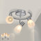 Unikcst 3 Flammig Deckenstrahler E14 LED Deckenleuchte Schwenkbar Deckenlampe wohnzimmer Schlafzimmer Glasschirm Mit 3x 4W 400LM Warmweiß Leuchtmittel