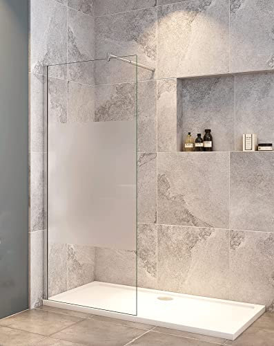 Aica Sanitär Dusche 85x200cm Walk in Dusche Duschabtrennung Walk-in Duschwand T4