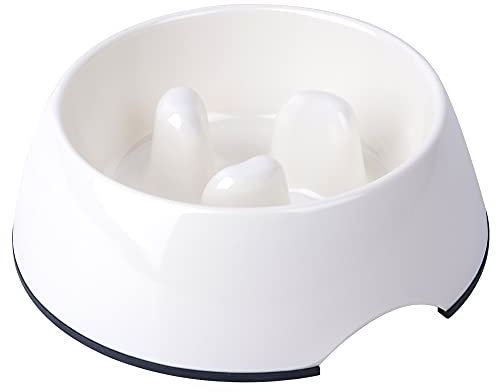 SuperDesign Slow Feeder Dog Bowls Cat Bowls- Anti-Gulping Puppy Slow Feeder Bowl for Dry Wet Raw Food Non-Slip Slow Feeder for Small Medium Large Breed