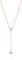 Swarovski Ortyx 5642984 - Collana a Y, da donna, in oro rosa, con ciondolo con zirconi bianchi, misura unica, Acciaio inossidabile