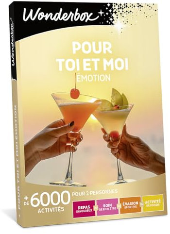 Wonderbox pour Toi Et Moi Emotion - Coffret Cadeau Idée Cadeau Multi Activités