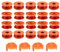 RUIITEN WA0010 WA0004 Replacement Trimmer Spools, 0.065 Weed Eater Lines Caps for Worx String Trimmer Weed Eater WG154 WG163 WG163E WG160 WG180 WG175 WG155 WG151 (20 Spools + 4 Caps)