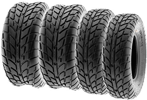 SunF A021 25x8-12 & 25x10-12 ATV UTV All-Terrain Reifen 6PR TL E4, Satz von 4 Stück