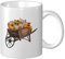 YINGD Tasses à café peintes à la main en forme de citrouilles d'automne - Tasse en céramique blanche - Tasse à thé pour la maison, le bureau, les voyages