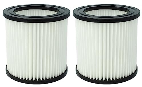 vhbw 2x Cartouche filtrante compatible avec Nilfisk Buddy II 18, II 18 Inox aspirateur - Filtre pour particules fines
