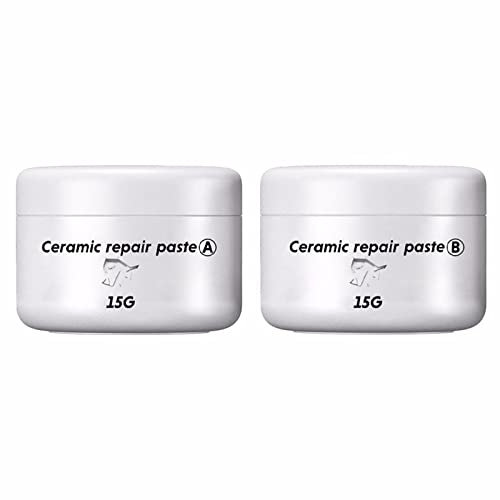 Fliesen-Reparaturpaste, Fliesen-Wannen-Spülbecken und Dusche-Reparatur-Set, schnell trocknendes Porzellan-Reparatur-Set für Wannen, WC, Waschbecken-Risse, ein Set - 30 g