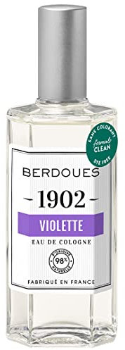 BERDOUES 1902 Eau de Cologne Violette, Fraîche et Délicate Made in France, Sans colorant Parfum femme et homme, vaporisateur 125ml