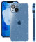 ELEVAVIDA Handyhülle für iPhone 14 Glitzer hellblau transparent mit Kameraschutz - stoßfeste Antishock Ecken, Schutzhülle blau für Apple iPhone 14 Glitter Slim case