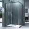 Mai & Mai Box Doccia 90x140x190cm, Box Doccia a Soffietto Cabina Bagno in Cristallo Trasparente con Porta Scorrevole Box Cabina Doccia Ravenna16L K