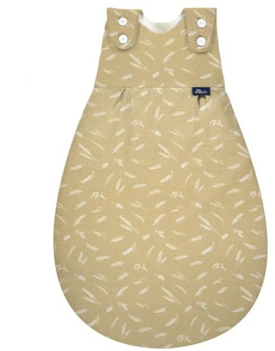 Alvi Baby Mäxchen Außensack Schlafsack im SET mit Babylöffel DeinKinderland Ganzjahresschlafsack | Babyschlafsack | Sommerschlafsack | Winterschlafsack (Earth Nature, 50-56)