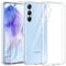 Kokio Couqe pour Samsung Galaxy A55 5G avec 2 Pièces Verre Trempé Protection écran, Transparente Silicone TPU Bumper Housse pour Samsung A55 Anti-Choc, Anti-Scratch HD Clair Étui Protection Case