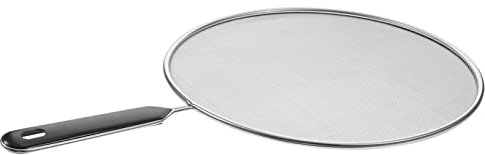 IMIKEYA Stainless Steel Frying Spit Cover Lid Grease Net Splash Guard for Cooking Cover for Frying 25cm Diameter
