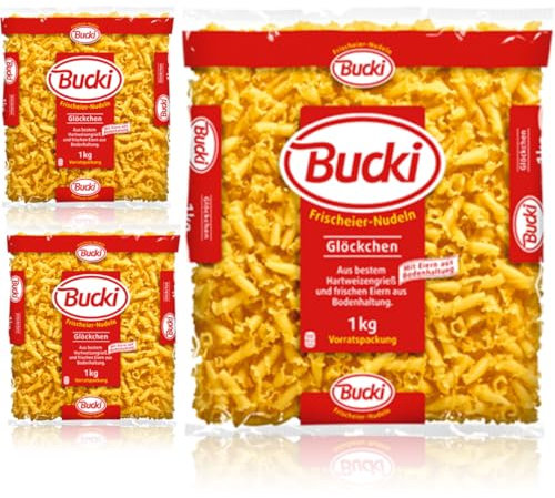 Bucki Glöckchen pasta nudeln 1000 gramm x 3 Stück
