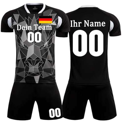 KILUZARNO Football Trikot Personalisiert Fussball Trikot Kinder mit Namen und Nummer Team Logo