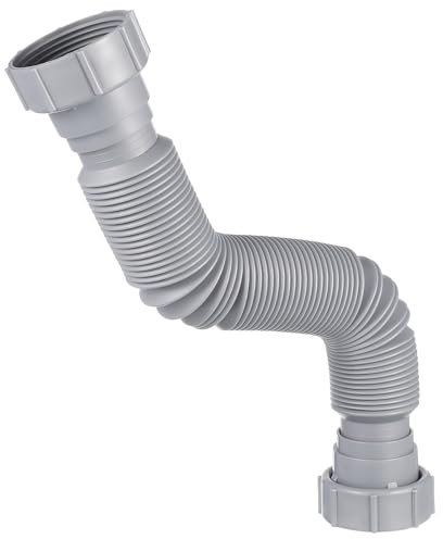 Yardenfun Corrugated Telescopic Tube for Sink Drain Hose Sink Drain Fitting Kitchen Water Pipe Flexible Tubing Extension Replacement