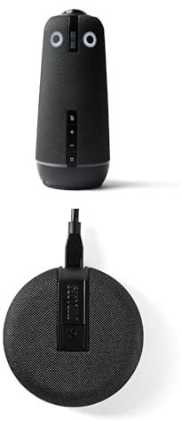 Meeting Owl 4+ und Owl Bar Bundle – 360-Grad-4K-Videokonferenz-Bundle mit Mehreren Kameras (automatischer Fokus auf die sprechende Person, intelligenter Kamerawechsel, drahtlose Kopplung)