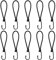 Bungee Cords With Hooks 7 Inch, 10 PCS Small Bungee Cords With Hooks, Heavy Duty Bungee Straps, Elastic Straps With Hooks for Tarpaulin, Luggage, Camping, Bikes, Banners