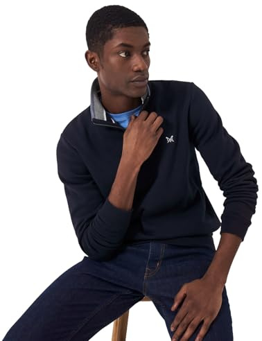 Crew Clothing Mens Classic Half Zip Sweatshirt XXL Navy