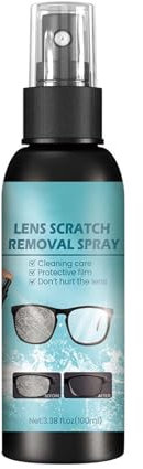 Lens Scratch Remover Scratches And Blurred Spectacle Glass Scratches Refurbishment And Agent 100ml Foaming Disposal (Light blue, 14.5x3.8)