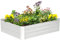 Outsunny Lit de Jardin surélevé carré Potager en Acier galvanisé Protection Contre Les Mauvaises Herbes et Les Animaux Bon Drainage 120 x 90 x 30 cm Argent