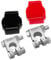 TIDTALEO 1 Set Car Battery Terminal Connectors Tops Post Kit Auto Parts with Covers