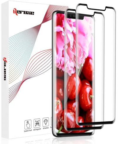 REROXE 2 Stück Schutzfolie für Panzerglas für Huawei Mate 20 Pro 5G, 3D Keine Luftblasen Kristallklar Huawei Mate 20 Pro Displayschutzfolie