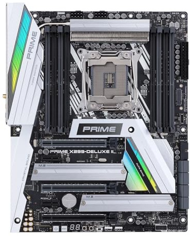 motherboard Fit For Asus PRIME X299-DELUXE II Motherboard Intel X299 Socket 2066 128GB DDR4 M.2 support Core I9-10940 i9-7920 I7-9800 cpu
