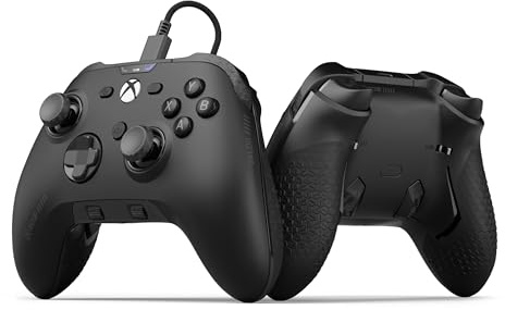 SCUF VALOR Controller Xbox a Prestazioni Cablate – Nero | Paddle Personalizzabili, Grilletti Istantanei, Analogici TMR Resistenza, Controlli Audio, Xbox Series X|S, Xbox One, PC