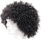 Alsino Afro Perücke Herren Damen Lockige Schwarze Afroperücke Perücke 70er Party Fasching Karneval Halloween