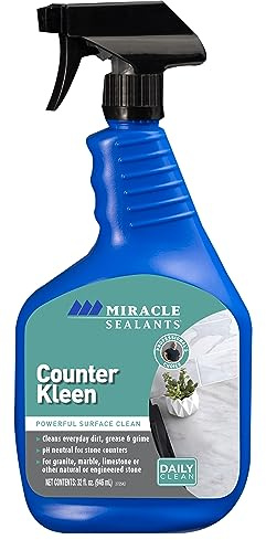 Miracle Sealants Counter Kleen Spray for Granite, Marble, Quartz & Stone Countertop Cleaner Streak-Free, pH Neutral Cleaner, 32 oz