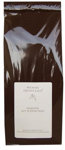 Droste-Laux Basentee mit 49 Kräutern Refill 200 g (Kräutertee, Refill, Tee für Fastenzeit oder Diät) 120500