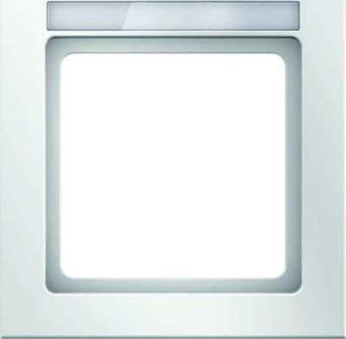Hager Q.3 – Rahmen 1 Element Beschriftungsschild weiß Polar Velours
