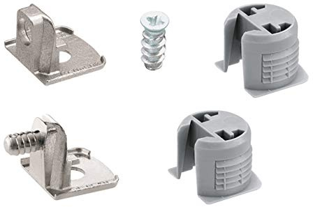 Hettich Tablarverbinder Bohr, Durchmesser 18mm, Bohrt.15mm Toolex VB 54/19, 73619 vern., grau