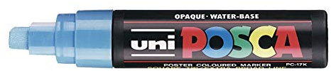 uni-posca-pc- 17 K-paquet de 5-bleu Clair